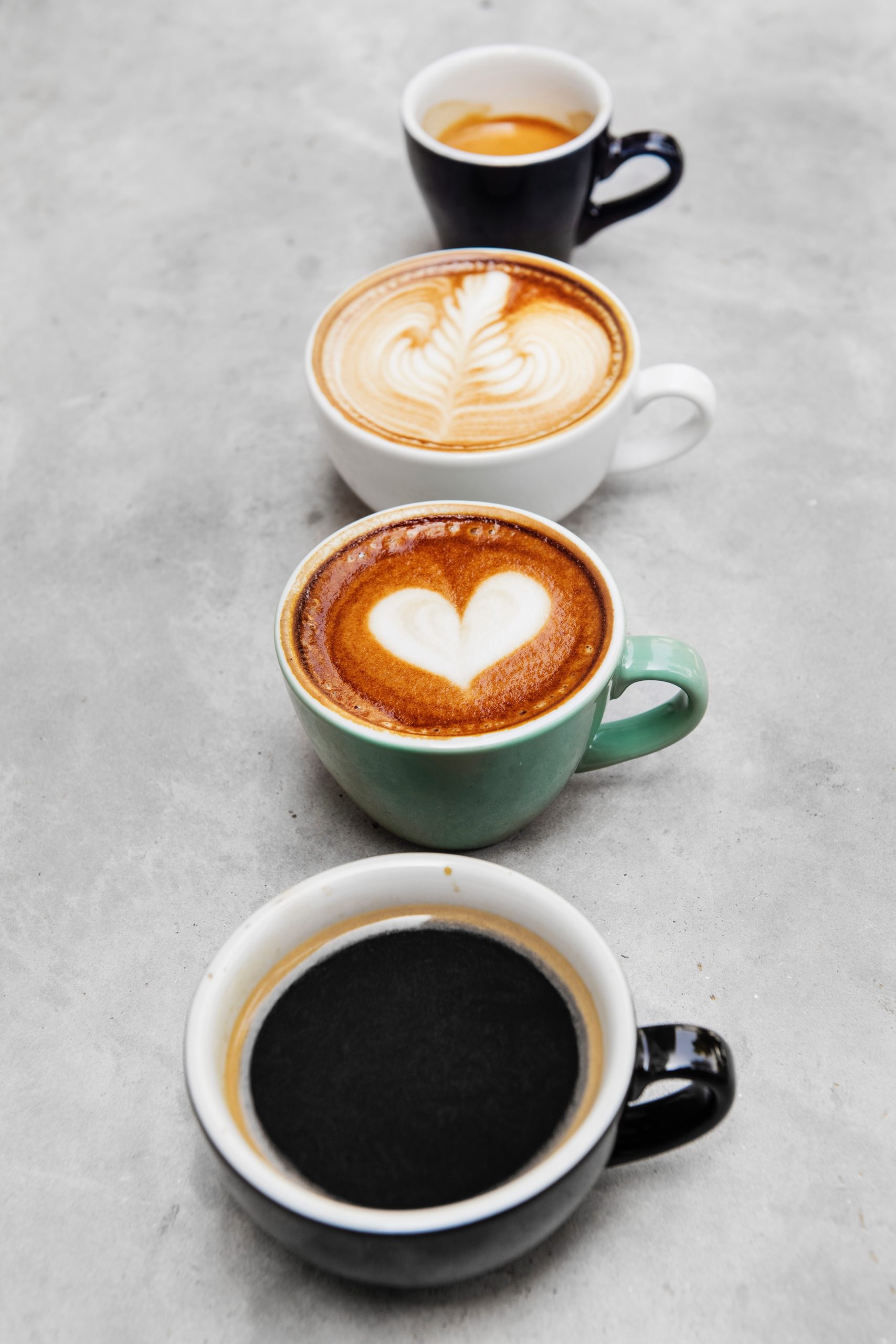 Koffie, cappuccino, latte